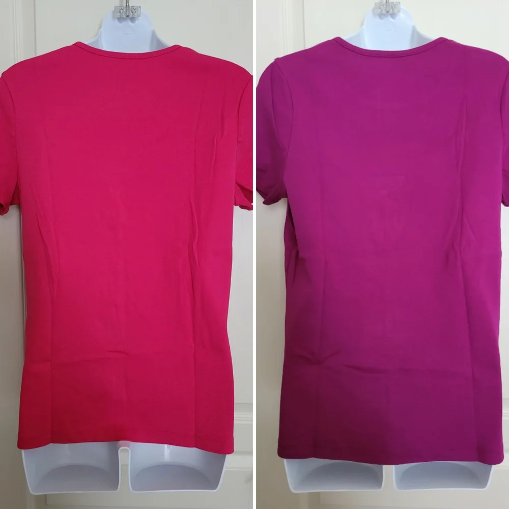 White Stag T-shirt Bundle, Pink and Purple, Sz L, EUC - Picture 3 of 10